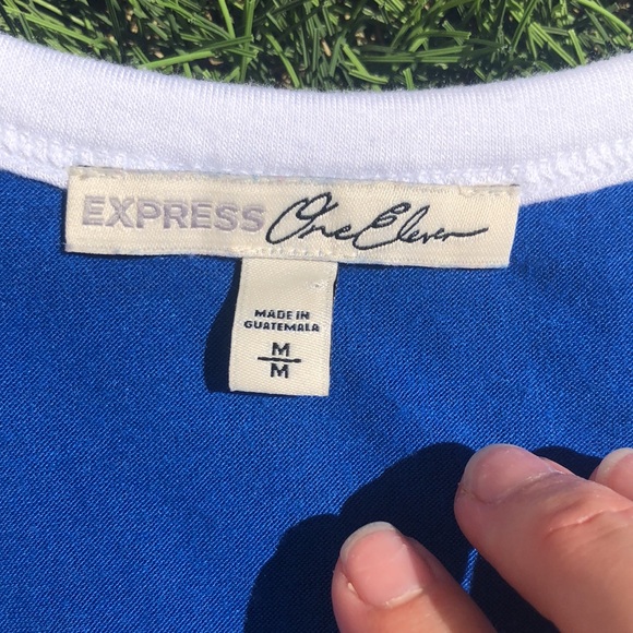 Cubs cold shoulder tee shirt by Express One Eleven - Picture 2 of 4